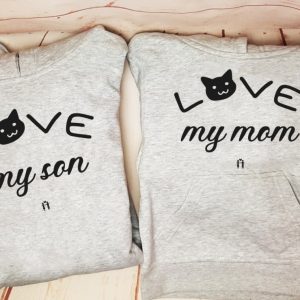 Sudadera gato love mamá