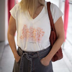 Camiseta Skyline Cuello Pico