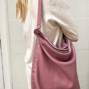 Shopper Soft Piel Rosa Palo