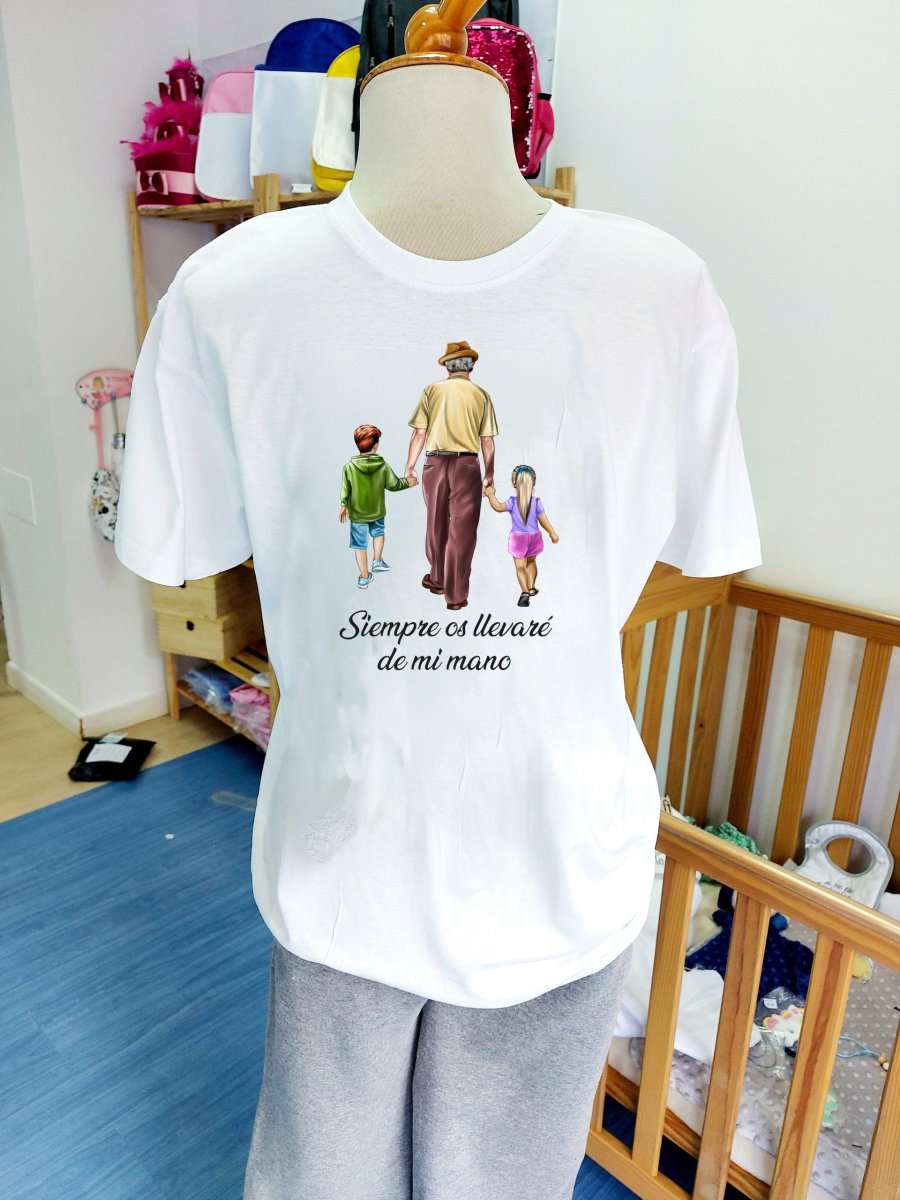 Camiseta abuelo de la mano