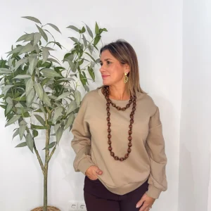 Sudadera Chain Beige