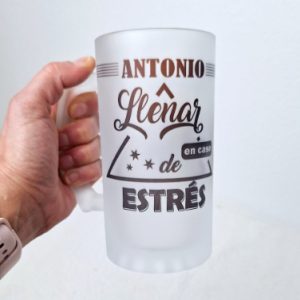 Jarra rellenar en caso de estrés